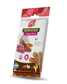 N&D Quinoa Dental Treat Skin Coat Venison Mini 60 g (7 szt) przysmak dentystyczny dla psów ras małych