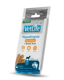 Vet Life Dental Treat Hypoallergenic Fish Medium/Maxi 100 g (7 szt) przysmak dentystyczny dla średnich i dużych psów