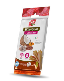 N&D Quinoa Dental Treat Skin Coat Herring Medium/Maxi 100 g (7 szt) przysmak dentystyczny dla średnich i dużych psów