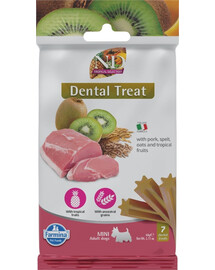 N&D Tropical Selection Dental Treat Pork Mini 60 g (7 szt) przysmak dentystyczny dla psów ras małych