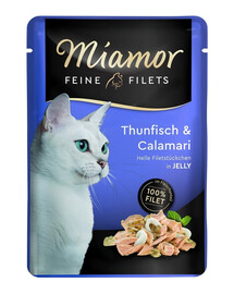 MIAMOR Feine Filets tuńczyk i kalmary  saszetka 12x100 g