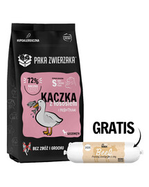 PAKA ZWIERZAKA Seventh Heaven Karma sucha Kaczka z łososiem dla szczeniąt 9 kg + Kiełbaska z wołowiny dla psa 200g GRATIS