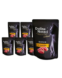 DOLINA NOTECI Premium Danie z kaczki dla kotów sterylizowanych 10x85 g