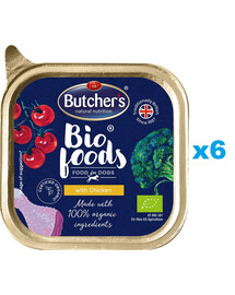 BUTCHER'S BIO foods kurczak tacka 6 x 150 g