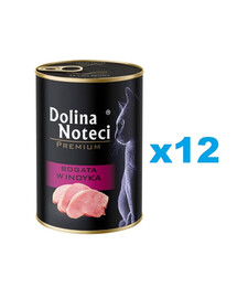 DOLINA NOTECI Premium Bogata w indyka dla kota 12x400 g