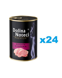 DOLINA NOTECI Premium Bogata w indyka dla kota 24x400 g