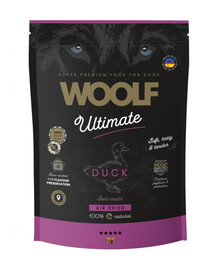 WOOLF Ultimate Soft Adult Dog Duck 1 kg teraviljavaba poolkõva toit koertele, mille koostisosaks on part