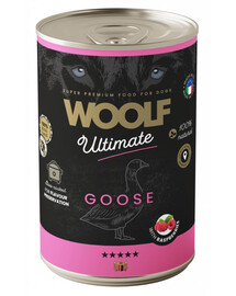 WOOLF Ultimate Adult Dog Goose and Raspberries 400g niisketoit