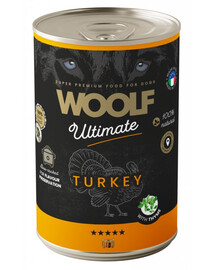 WOOLF Ultimate Adult Dog Turkey and Thyme 400g niiskeskkonna toit kalkuni ja tüümiani jaoks