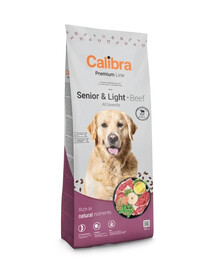 Dog Premium Senior Light All Breeds Beef 12kg monobiałkowa karma z wołowiną dla starszych psów lub psów z nadwagą