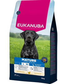 Mature Large Breeds Chicken 15 kg sucha karma dla dojrzałych psów dużych ras bogata w świeżego kurczaka