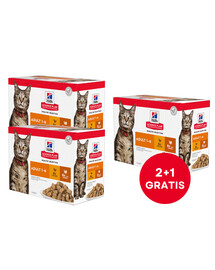 HILL'S Science Plan Feline Adult Multipack Poultry Selection 85 g x12 Szt (2+1 GRATIS)