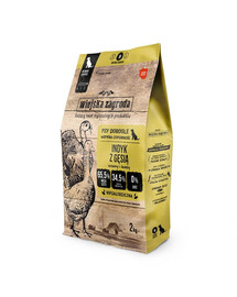 Indyk z gęsią karma dla psów chrupki M 2 kg