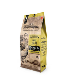 Indyk z gęsią karma dla psów chrupki M 20 kg