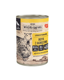 Indyk z jagnięciną mokra karma psów 400 g