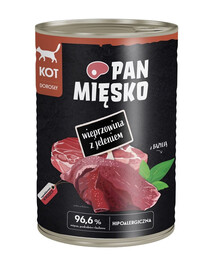 Wieprzowina z jeleniem mokra karma dla kotów 400 g