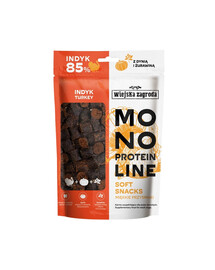 Monoproteinowe miękkie przysmaki dla psów Indyk 115 g