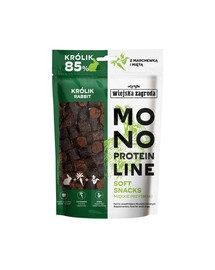 Monoproteinowe miękkie przysmaki dla psów Królik 115 g