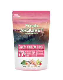 Fresh Półwilgotna karma dla psa kurczak i ryba oceaniczna 100 g