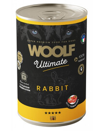 WOOLF Ultimate Adult Dog Rabbit and Tomatoes 400g niisketoit krõliki ja tomatitega koertele