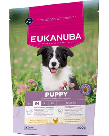 Puppy Medium Breeds Chicken 800 g sucha karma dla szczeniąt ras średnich bogata w świeżego kurczaka