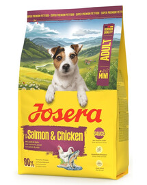 Mini Adult Salmon and Chicken 3kg bezglutenowa karma z sosem dla psów małych ras