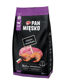 Cielęcina z krewetkami dla kotów chrupki S 1,6 kg