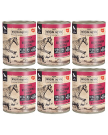 WIEJSKA ZAGRODA Wieprzowina z koniną mokra karma dla psów 6x800 g