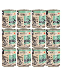 WIEJSKA ZAGRODA Indyk z królikiem mokra karma dla psów 12x800 g