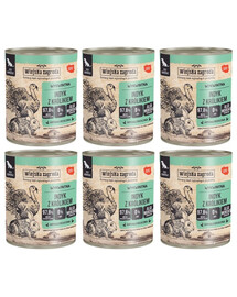 WIEJSKA ZAGRODA Indyk z królikiem mokra karma dla psów 6x800 g