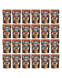 PAN MIĘSKO Kawałki w sosie Cielęcina z jeleniem mokra karma dla kotów 24x85 g