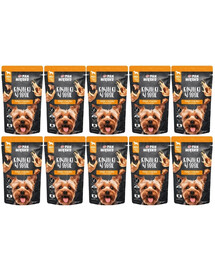 PAN MIĘSKO Kawałki w sosie Indyk z kaczką mokra karma dla psów 10x150 g