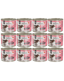 WIEJSKA ZAGRODA Monobiałkowa Wołowina mokra karma dla kotów 12x200 g