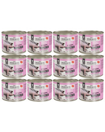 WIEJSKA ZAGRODA Monobiałkowa Wieprzowina mokra karma dla kotów 12x200 g