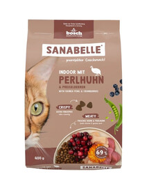 Indoor Perliczka 400 g dla kotów niewychodzących