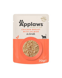 Cat Adult Pouch Chicken with Salmon pierś z kurczaka z łososiem w bulionie 70 g
