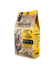 Indyk z jagnięciną karma dla psów chrupki M 2 kg