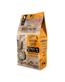 Jagnięcina z kaczką karma dla psów chrupki S 2 kg