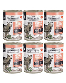 WIEJSKA ZAGRODA Jagnięcina Monobiałkowa mokra karma dla szczeniąt 6x400 g