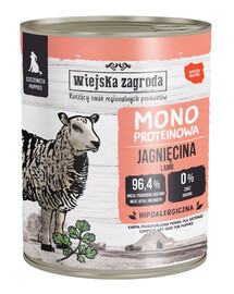 Monobiałkowa Jagnięcina mokra karma dla szczeniąt 800 g