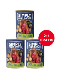 SIMPLY FROM NATURE Niiske koeratoit Kozina kartulitega 400 g (2+1 TASUTA)