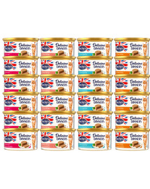 BUTCHER'S Classic Delicious Dinners Mix smaków 24x85 g mus dla kotów