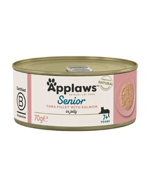 APPLAWS Cat Senior Tuna with Salmon in Jelly märgtoit eakatele kassidele 70 g Tuunikala lõhega tarretises eakatele kassidele