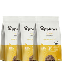 APPLAWS Cat Adult Chicken kuivtoit täiskasvanud kassidele kanaga 6 kg (3x2 kg)