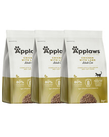 APPLAWS Cat Adult Chicken and Lamb kuivtoit kassidele kana ja lambaga 6 kg (3x2 kg)