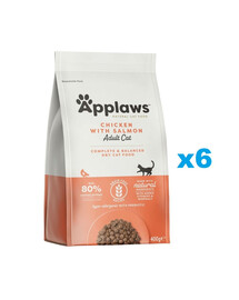 APPLAWS Cat Adult Chicken and Lamb kuivtoit täiskasvanud kassidele kana ja lambaga 2,4 kg (6x400 g)