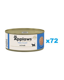 APPLAWS Cat Adult Tuunikala filee puljongis 72x70 g