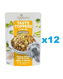 APPLAWS Taste Toppers kanafilee, brokoli ja kinoa puljongis 12 × 85 g