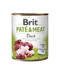 BRIT Pate&Meat Duck 800 g pardiga pasteet