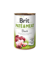 BRIT Pate&Meat duck 400 g pardiga pasteet koerale